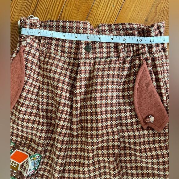 Vintage Children's Brick Red Houndstooth Trousers - Picture 4 of 11